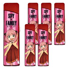 收納王妃 間諜家家酒上推鉛芯盒 紅色, 0.5mm, 6個