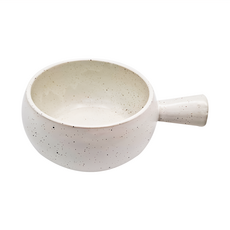 WANDU 瓦讀 日式粗陶調味碟 6寸 亮光芝麻, 1個