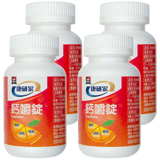 QUAKER 桂格 康研家 鈣嚼錠 熱帶水果風味, 600mg鈣, 維生素D, 維生素K2, 56顆, 4罐