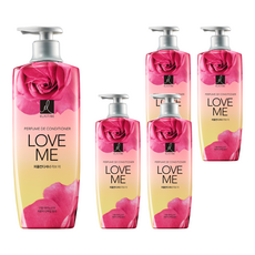 ELASTINE 伊絲婷 奢華香水系列 潤髮乳 甜蜜愛戀 修護髮質 保持柔順亮澤 增添豐盈彈性 持久芬芳, 600ml, 5瓶