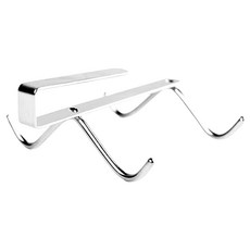 葉子小舖 不鏽鋼吊掛馬克杯掛勾 4鉤款, 1個, 銀色