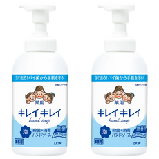 LION 獅王 趣淨 藥用泡沫殺菌消毒洗手液 無香味, 550ml, 2瓶