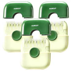 小麥購物 瀏海修剪梳 Y776 42g, 牛油果綠, 3個