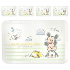 收納王妃 TSUM 濕紙巾盒, 綠線米奇家族, 5個