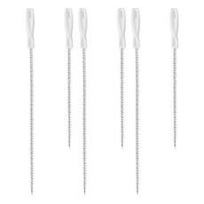 WIDE VIEW 可彎曲排水管堵塞疏通刷 6個, 長60/45公分 洗臉盆 廚房水槽適用, HD-8035, 1組