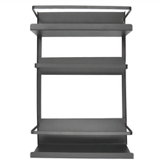 日式廚房磁吸式冰箱置物架 黑色 QB5901, 1個