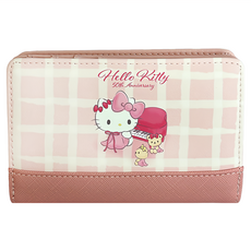 pigi 甜漾彩格 Hello Kitty 50週年聯名設計, 粉色, 1個, 中夾