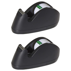 3M Scotch C29巧兔隱形膠帶台 19mmx32.9Mx1卷, 黑色, 2個