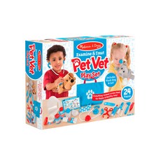 Melissa&Doug 瑪莉莎 角色扮演 寵物診所治療遊戲組, 1組, MD8520