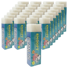 PEANUTS 史努比 SNOOPY小日子 黏屑型橡擦, 藍花朵, 60個