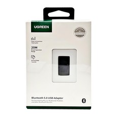 UGREEN 綠聯 USB藍芽接收器 5.0 支援5個設備同時連入, 80889, 1盒, 單色
