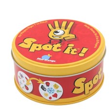 SPOT IT 找你妹桌遊 歐美熱銷款 經典英文版, Multicolor, 1盒
