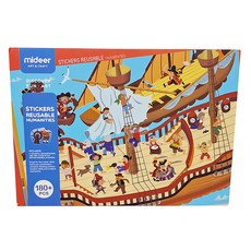 mideer 靜電場景貼紙, 遠古主題 多色, 1個