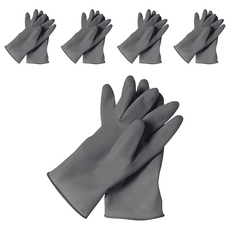 rubberlab 橡膠手套, L(24*22.5cm), 灰色, 5雙