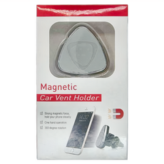 磁吸式360度出風口手機支架 強磁吸力 單手操作 360度旋轉, 灰色, 1個