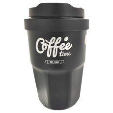 樂扣樂扣 316不鏽鋼咖啡杯印花款, 黑色, 1個