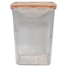 LocknLock 樂扣樂扣 滑蓋式塑膠密封儲物罐 HTE805, 透明色 + 橘色, 1瓶