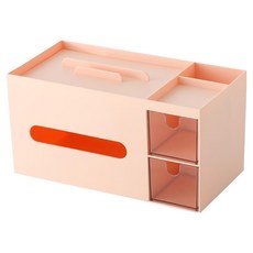 小麥購物 實用美學多功能桌面收納盒, 2層, 紅色