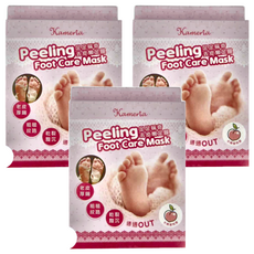 Kameria 足足稱奇去皮嫩足膜 護理 軟化角質 保濕滋養, 17ml, 2片, 3盒