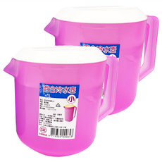 LM 力銘 小百合塑膠冷水壺 小尺寸 2500 C.C. 160x163mm, 粉色, 2個