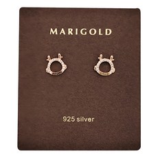 MARIGOLD 美爾朵 福星小龍鏤空耳環 925純銀 1cm墜飾大小