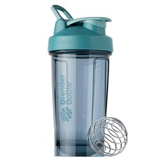 Blender Bottle Pro24 高透視機能搖搖杯 附彈簧球, 蔚藍色, 710ml, 1個