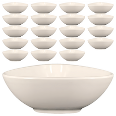 TATUNG 大同磁器 4"三角深缽 20個, 白色, 1組