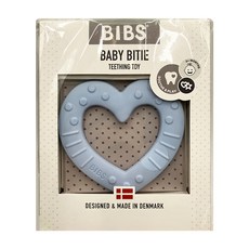 BIBS Baby Bitie 固齒器，3+個月寶寶適用，舒緩牙齦，丹麥設計, 單件, 愛心嬰兒藍, 1個