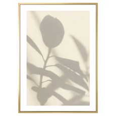 BOLUO GALLERY 菠蘿選畫所 掛畫 青翠碧綠 橡皮樹 III BFLE3434G, 金色