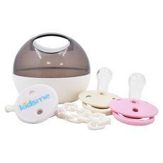 BIBS de Lux系列 矽膠安撫奶嘴, 0-3歲, 粉色+象牙色, 2入