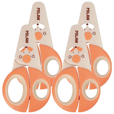 MILAN 小動物系列 學齡前的第一把剪刀 30g, 款式隨機, 4支