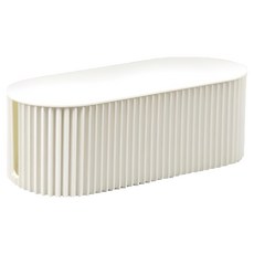 GOODIE FOODIE 現代風條紋延長線收納盒, 1個, 奶茶色