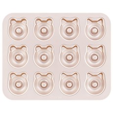 CHEFMADE 學廚 烘焙廚房系列 金色12連不粘熊貓蛋糕模具 0.8mm碳鋼 食品級矽膠, 1個