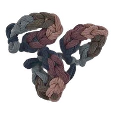 編織蝴蝶結髮圈 Set 20 加厚柔軟毛巾編織 高彈力, 粉色 + 深綠色 + 紫色 + 藍色