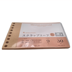 Maruman 9孔點陣活頁紙 迷你尺寸, B7 15mm, 30張, 1包