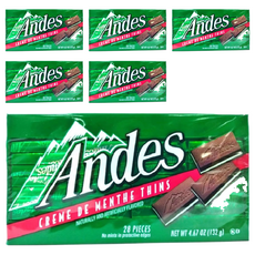 Andes 安迪士 單薄荷可可薄片 - 美國百年品牌, 132g, 6盒