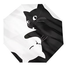 Well Life 悅生活 GoTrip微旅行 太極貓晴雨傘 五折手動款 2入組