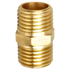 神崎家居 全銅水管4分內牙雙通接頭, 防漏/便捷, 高強度耐腐蝕, 1個