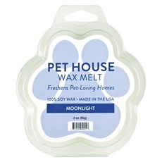 PET HOUSE 室內除臭寵物香氛蠟塊 黑夜月光, 100%全天然黃豆蠟, 85g, 1個