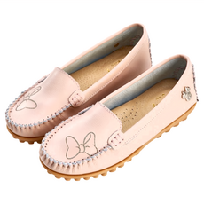 BORUI 柏睿鞋業 女款 米妮造型休閒豆豆鞋