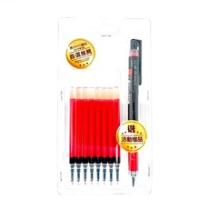 TOWO 東文 超值筆芯8入 Set 贈品日本筆1支 0.4 規格, 紅色, 1組