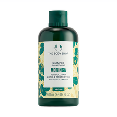 THE BODY SHOP 美體小舖 辣木籽洗髮精 適用於暗沉髮質 光澤保護 含純素絲蛋白, 250ml, 1瓶