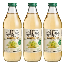 ALPS WINE 阿爾卑斯 白葡萄汁, 優質白葡萄黃金比例, 順口輕甜, 冷藏風味尤佳, 1L, 3瓶