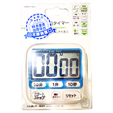 dretec 大螢幕音調時鐘計時器, 藍色, 1個