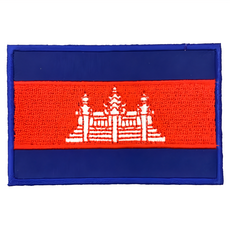 A-ONE 匯旺 柬埔寨 國旗刺繡布貼 NO.329 1.5g 2個, 彩色, 1組