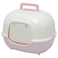 IRIS OHYAMA 愛麗思歐雅瑪 WNT除臭貓便盆, 桃, 1個