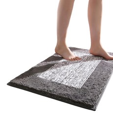 葉子小舖 吸水絨毛地墊 曼切斯特, 40 x 60cm, 深灰