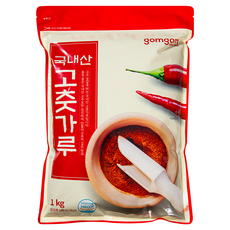 gomgom 韓國紅辣椒粉, 1kg, 1包