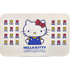 收納王妃 軟式珪藻土地墊, HELLO KITTY花朵, 1件