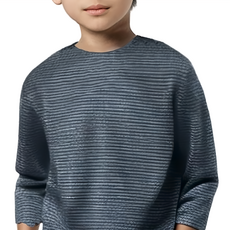 Meet Warm 單向導濕保暖發熱衣 童圓領 寶藍, 淺灰色, 2件, 均碼